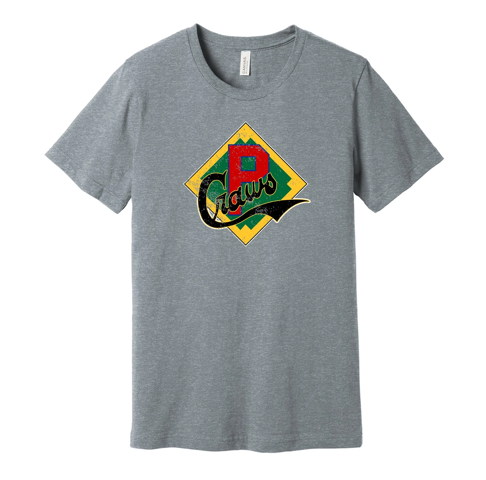 Pittsburgh Crawfords Distressed Badge Logo Shirt - Defunct Baseball Team - Celebrate Black Heritage and History - Hyper Than Hype