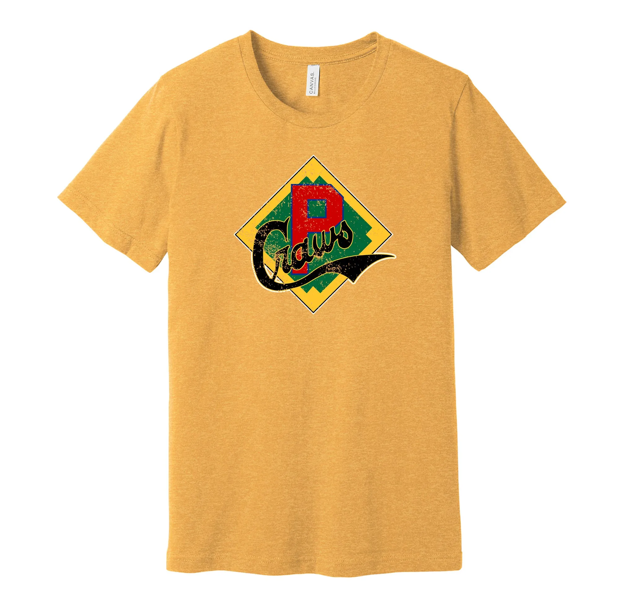 Pittsburgh Crawfords Distressed Badge Logo Shirt - Defunct Baseball Team - Celebrate Black Heritage and History - Hyper Than Hype