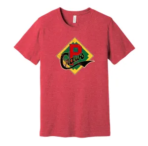 Pittsburgh Crawfords Distressed Badge Logo Shirt - Defunct Baseball Team - Celebrate Black Heritage and History - Hyper Than Hype