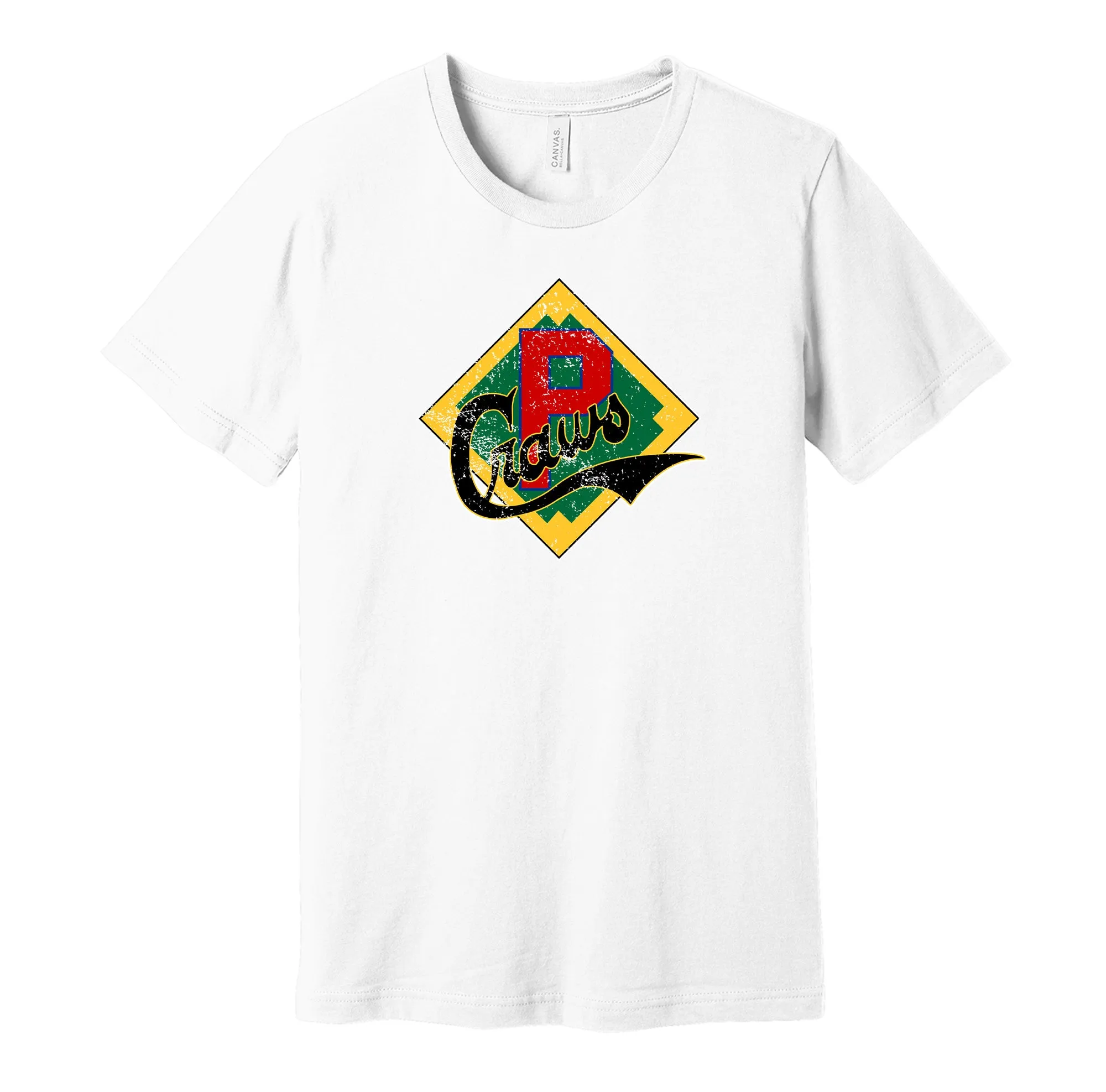 Pittsburgh Crawfords Distressed Badge Logo Shirt - Defunct Baseball Team - Celebrate Black Heritage and History - Hyper Than Hype
