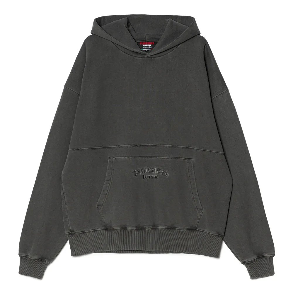 Pleasures x IUTER Marco Hoodie | Charcoal