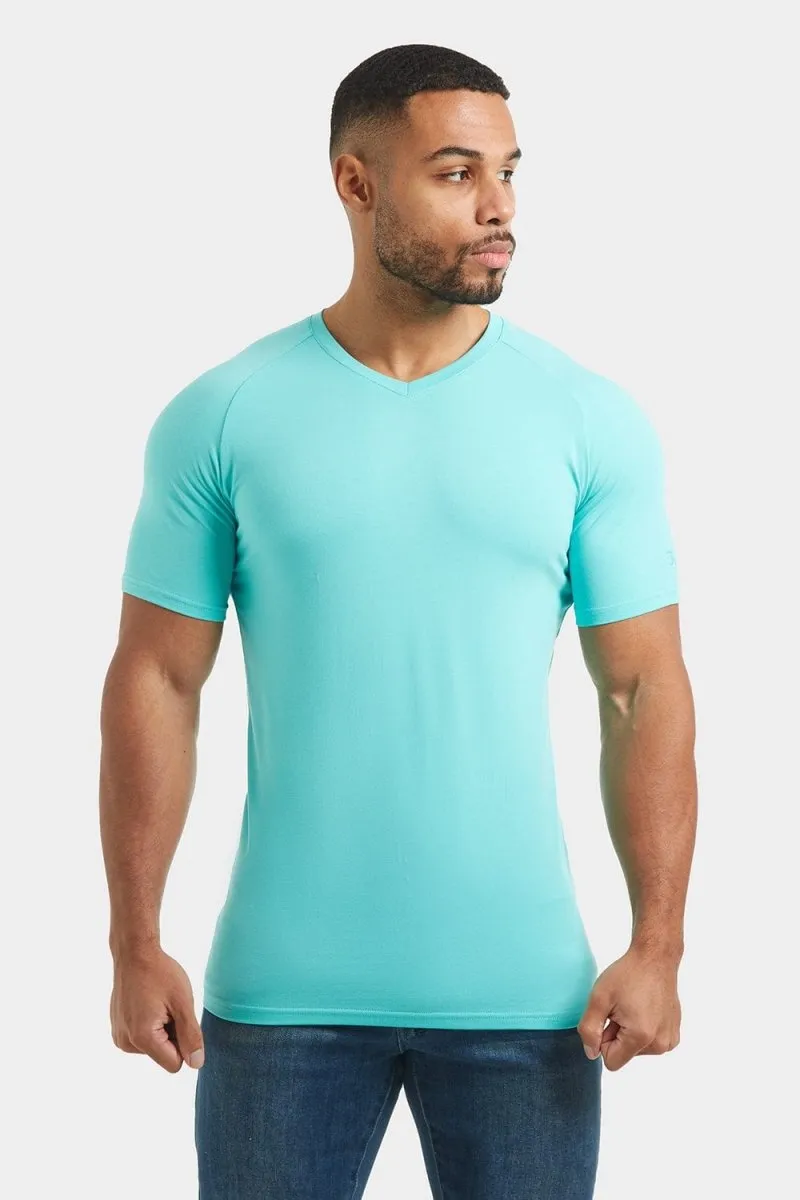 Premium Muscle Fit V-Neck in Spearmint