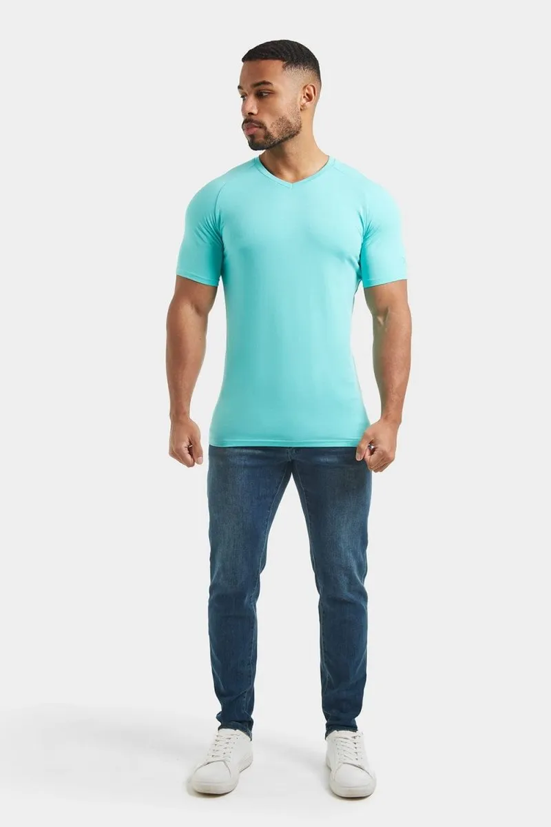 Premium Muscle Fit V-Neck in Spearmint