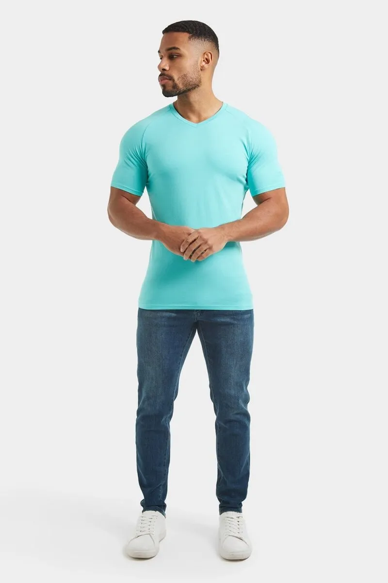 Premium Muscle Fit V-Neck in Spearmint