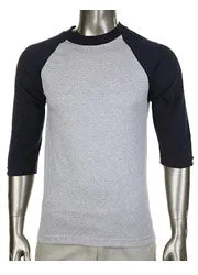 Pro Club Baseball Grey/Dark Navy T-Shirt