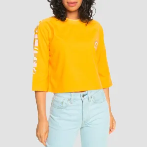 Quiksilver Capsule Organic Longer Sleeve T-Shirt Saffron - Womens