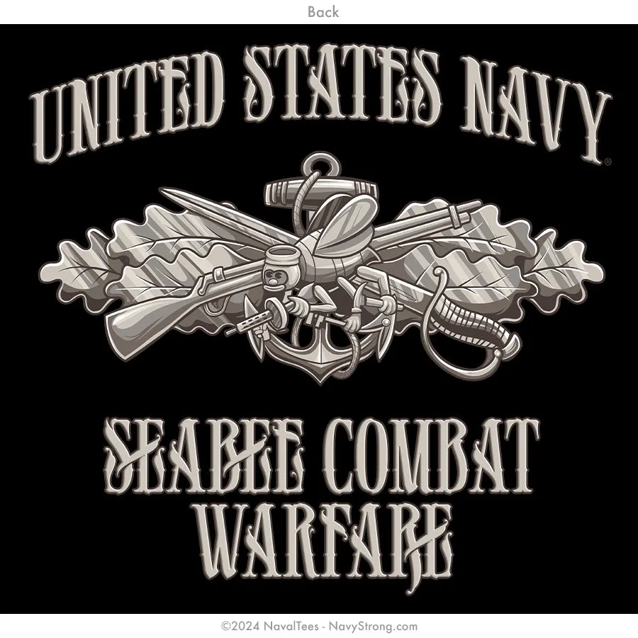 "Seabee Combat Warfare" Hooded Sweatshirt | Black