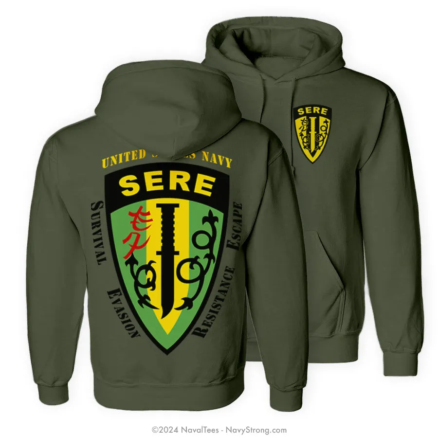 "SERE" Hooded Sweatshirt | Military Green