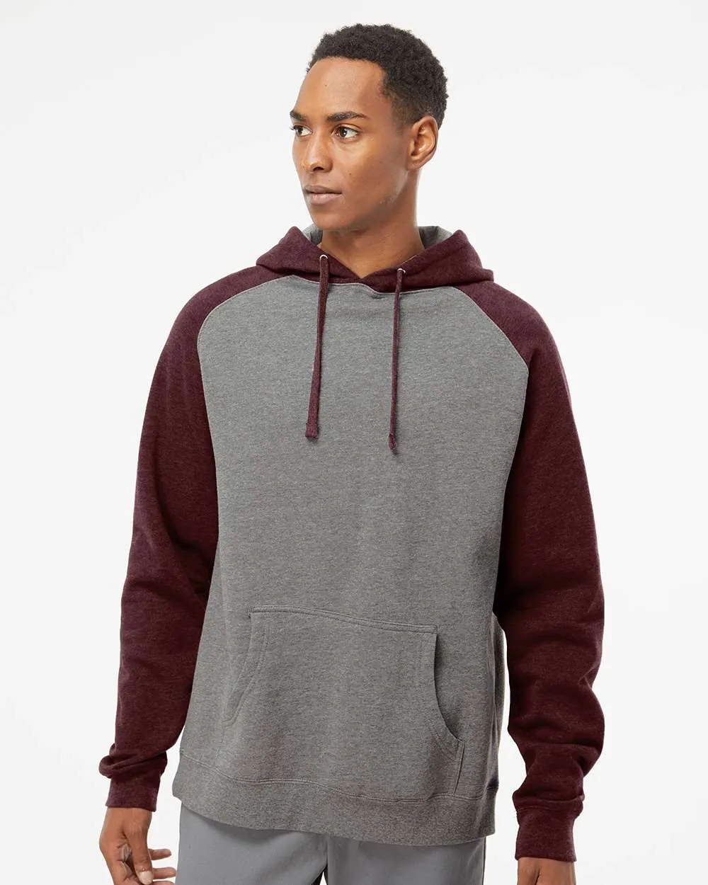 Raglan Hooded Sweatshirt