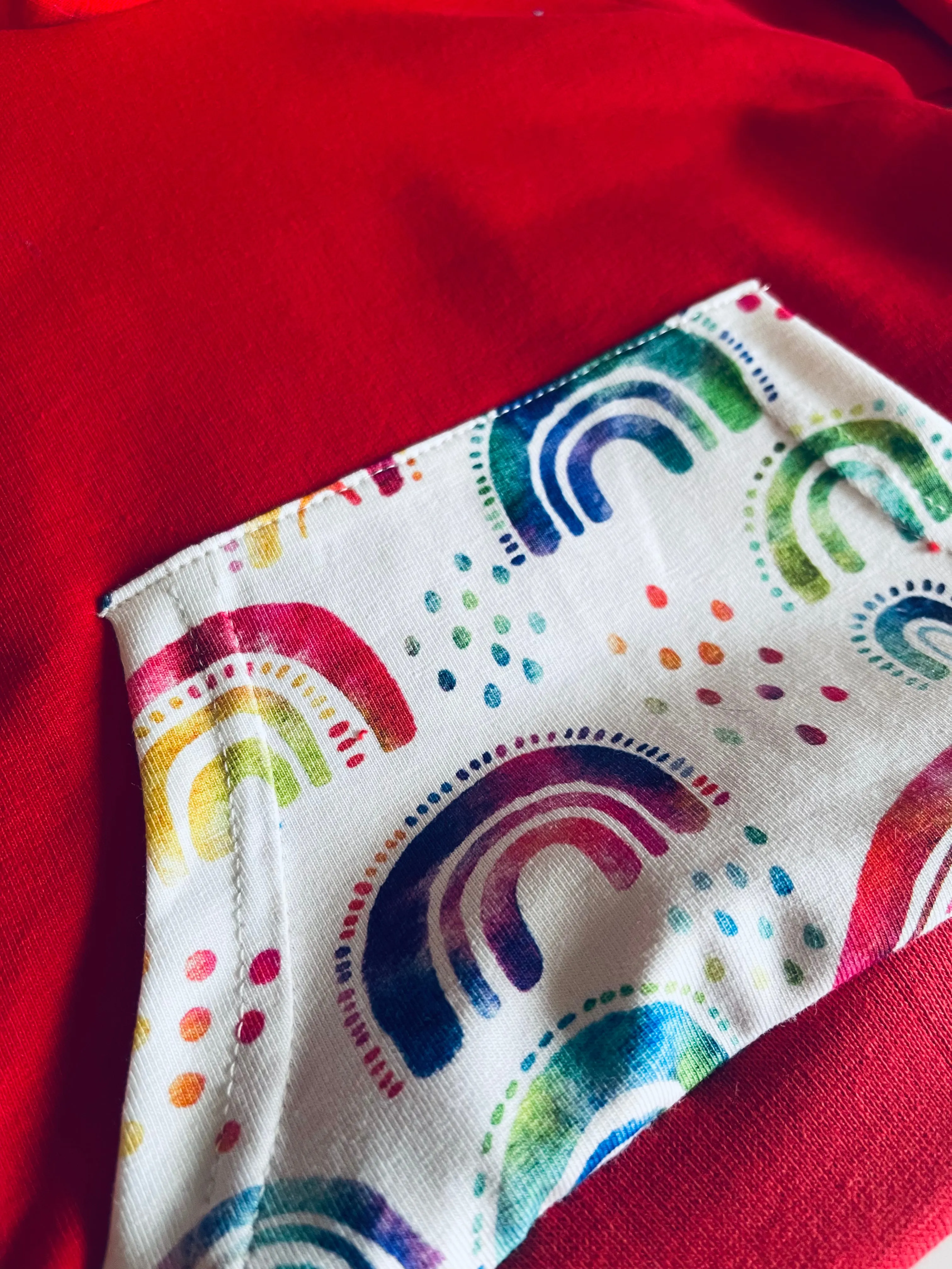 Rainbow Hoodie - 0/3 months