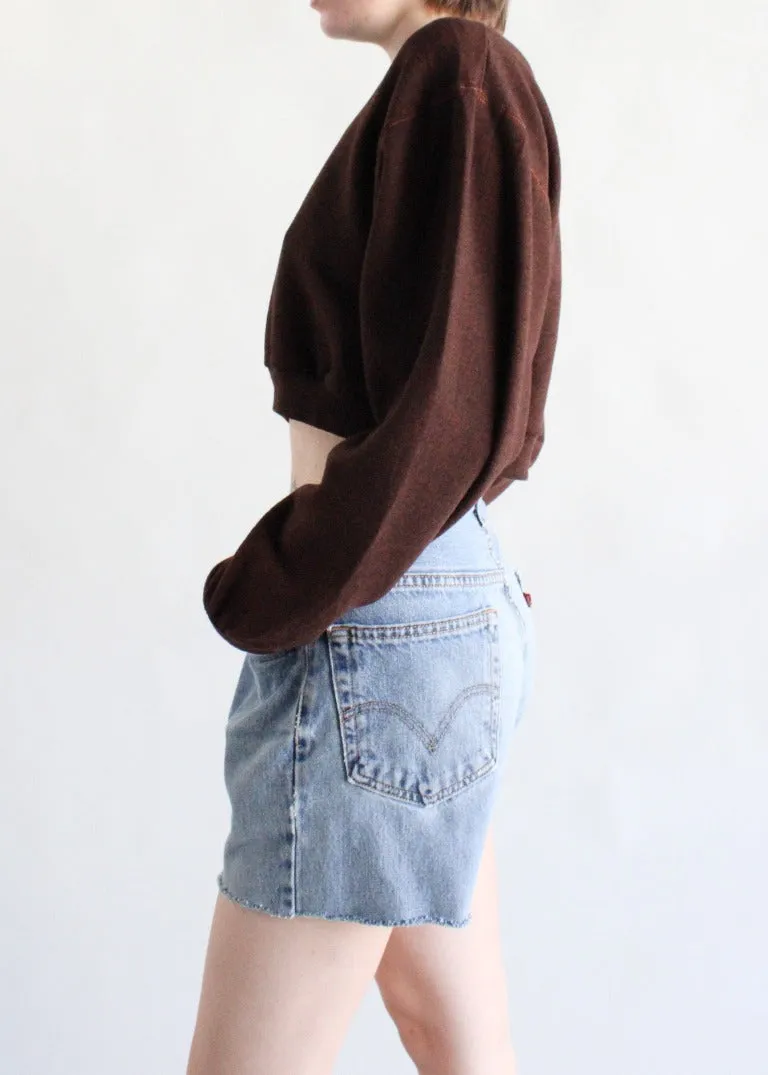 RCYCLD Cropped Fitted Sweatshirt