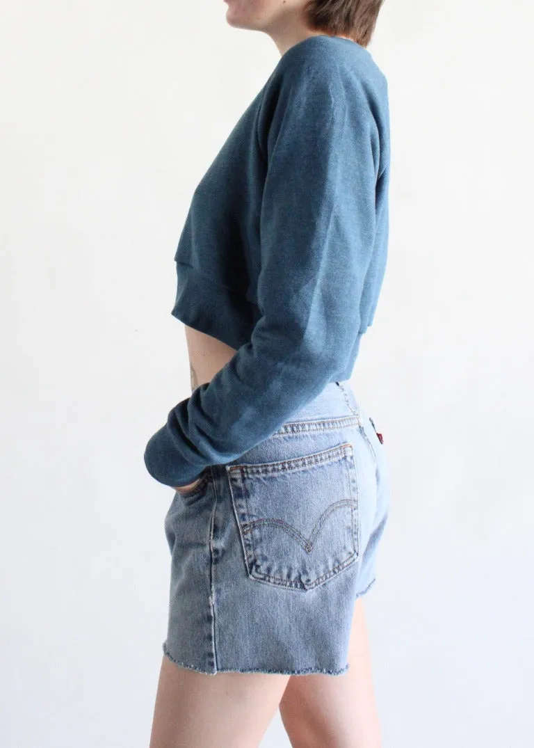 RCYCLD Cropped Fitted Sweatshirt
