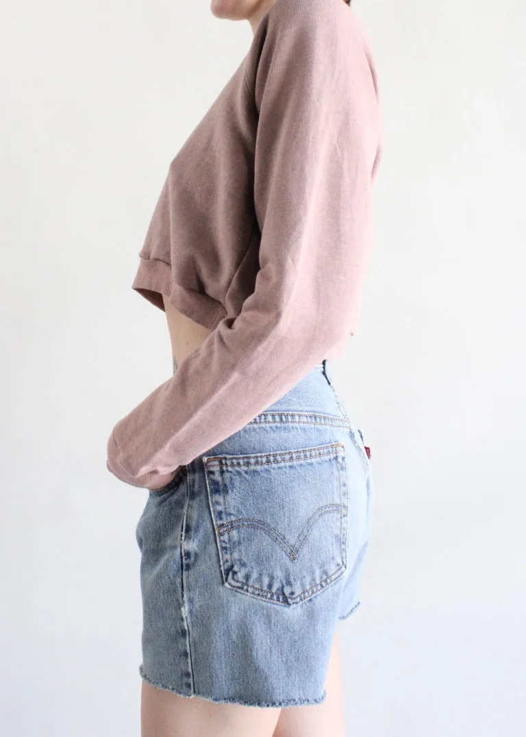 RCYCLD Cropped Fitted Sweatshirt