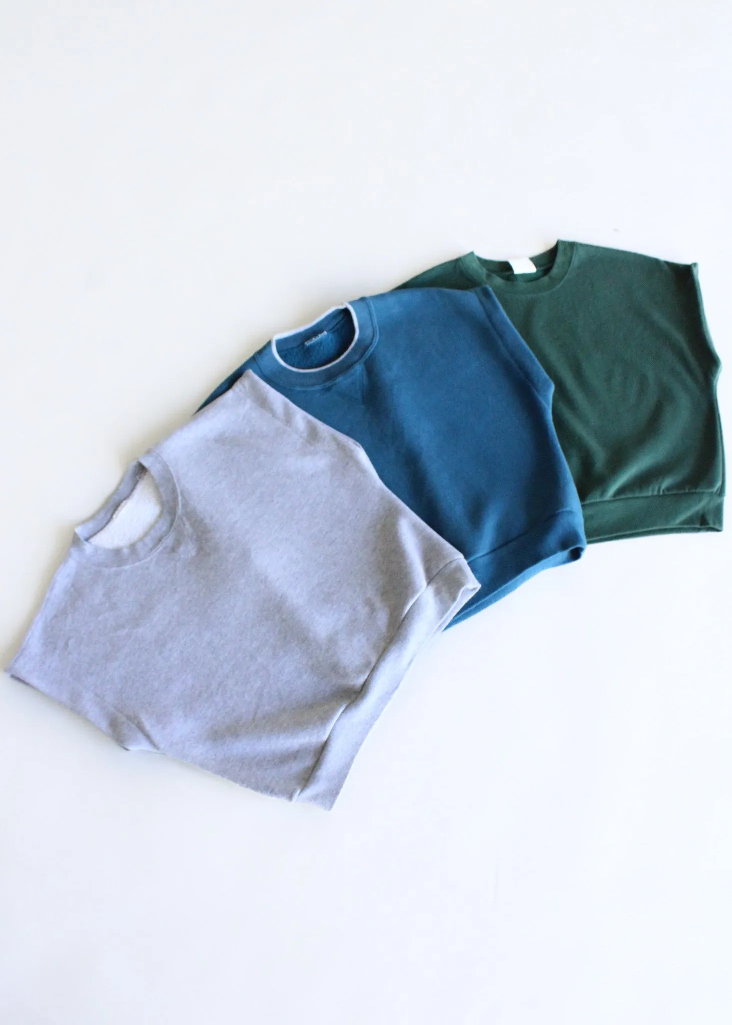 RCYCLD Cropped Muscle Sweatshirt