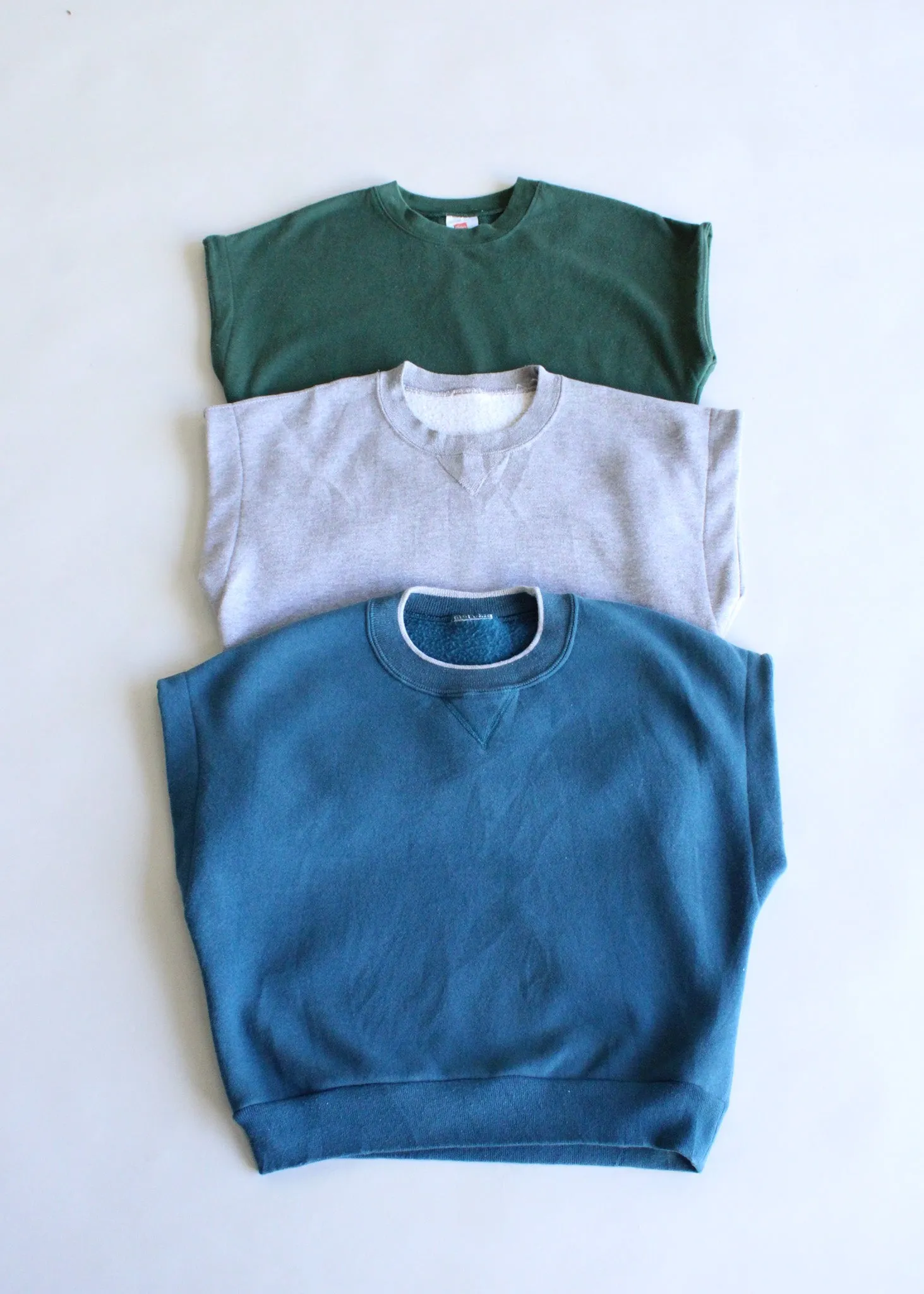 RCYCLD Cropped Muscle Sweatshirt