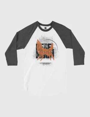 Rebel Moon Kora Logo Raglan Shirt [White/Heather Charcoal]