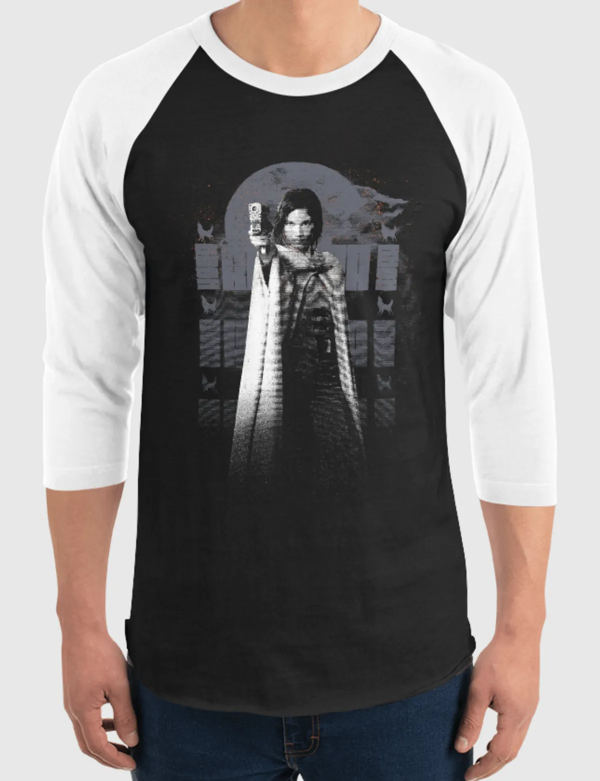 Rebel Moon Kora Raglan Shirt [Black/White]