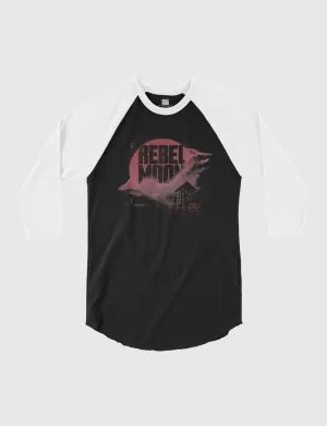 Rebel Moon Logo Raglan Shirt [Black/White]