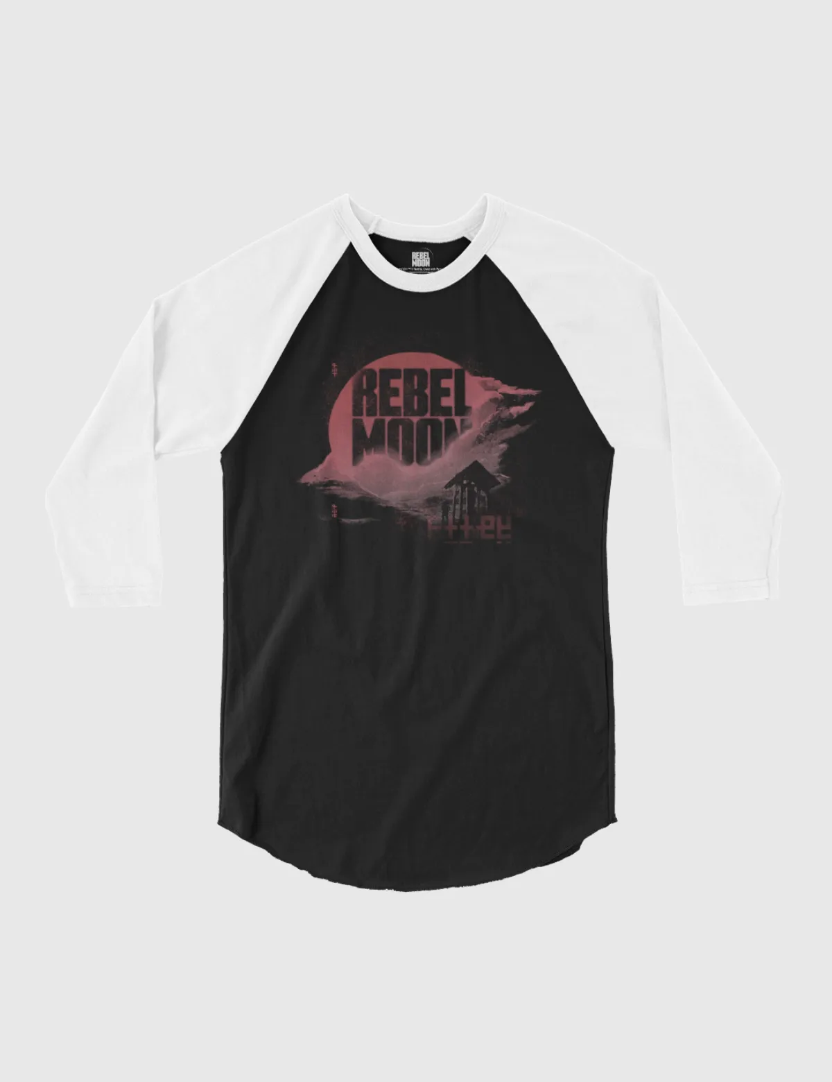 Rebel Moon Logo Raglan Shirt [Black/White]