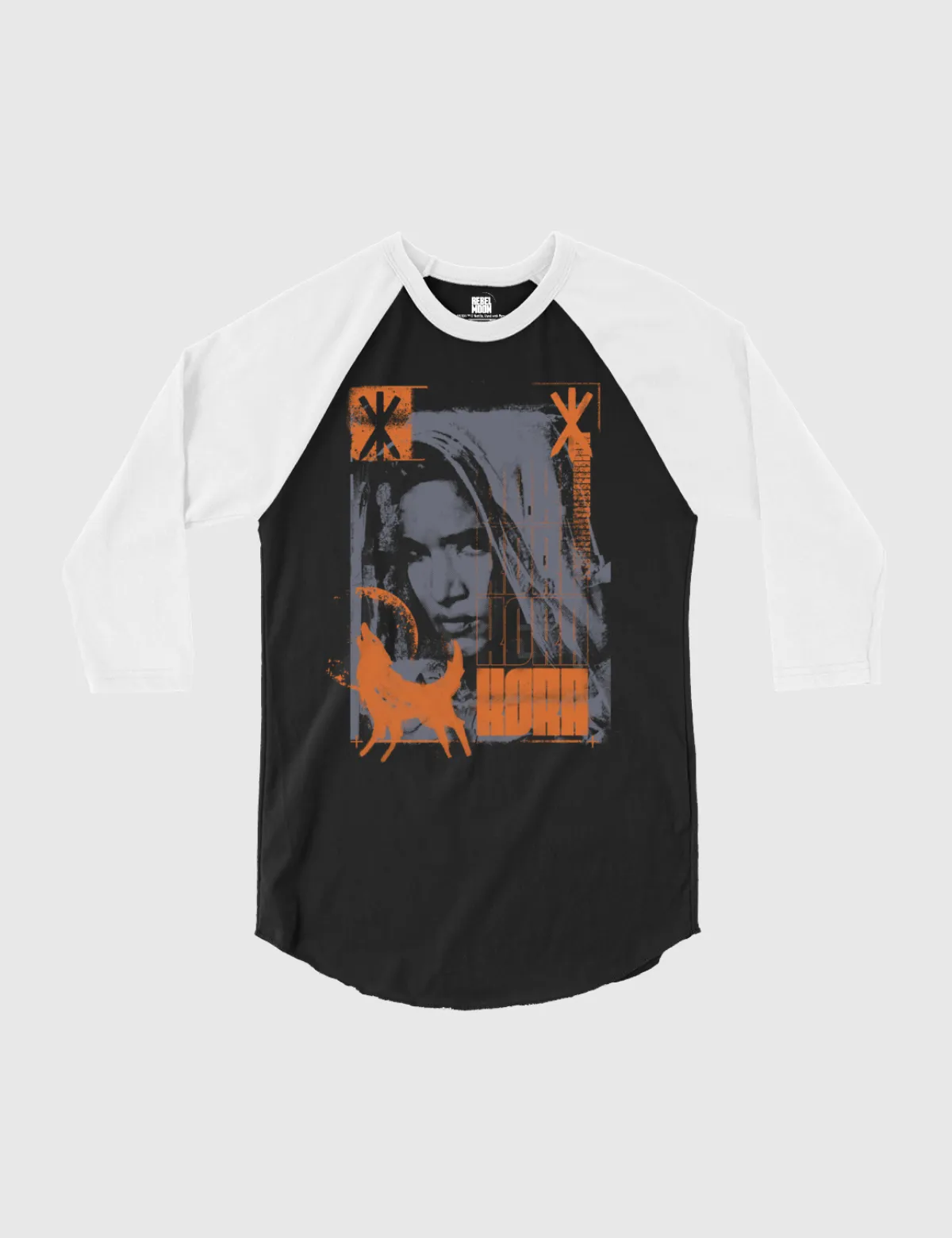 Rebel Moon Raglan Shirt [Black/White]