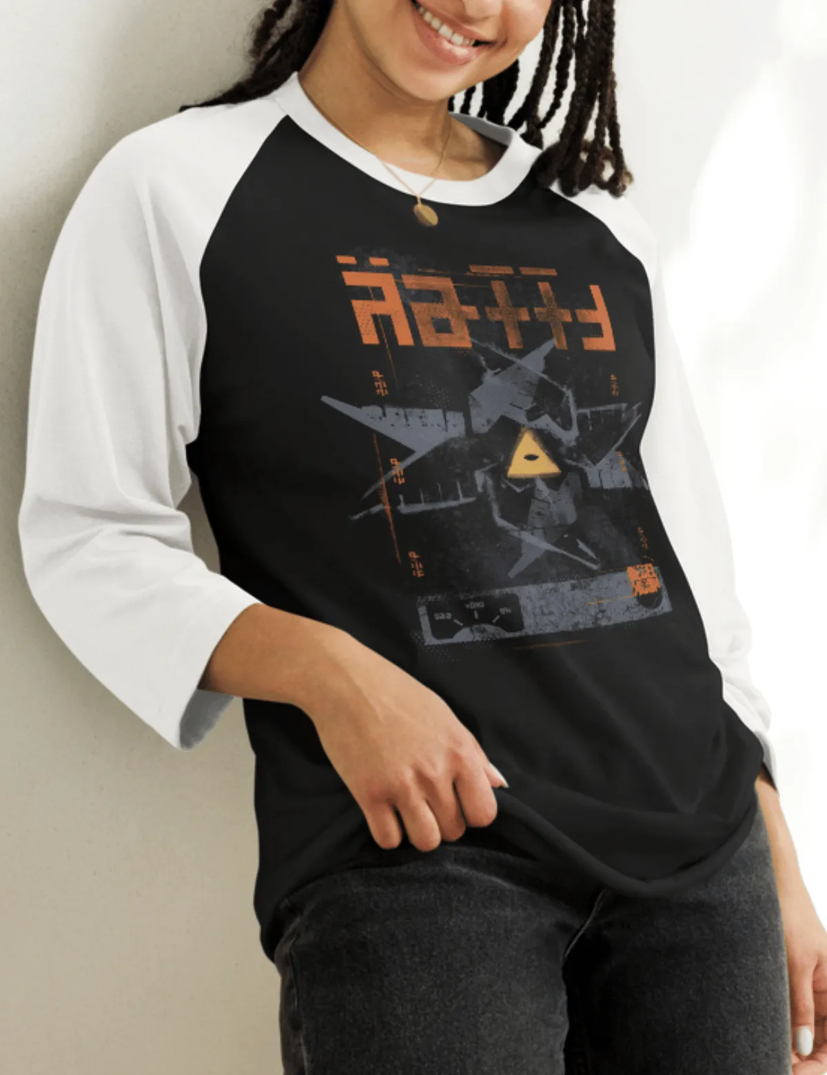 Rebel Moon Raglan Shirt [Black/White]