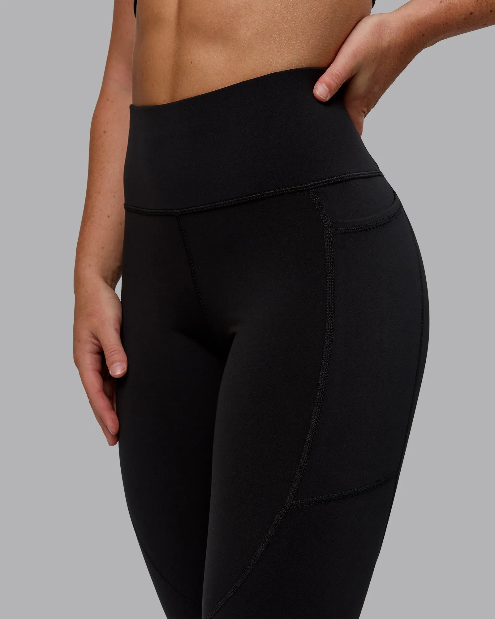 Rep Full Length Tight - Black-Bubblegum