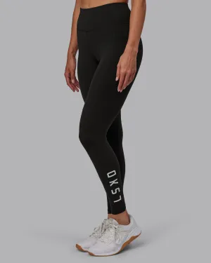Rep Full Length Tight - Pirate Black-White