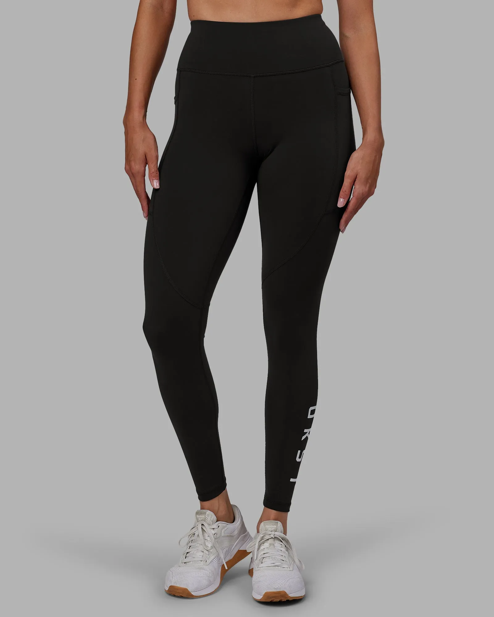 Rep Full Length Tight - Pirate Black-White