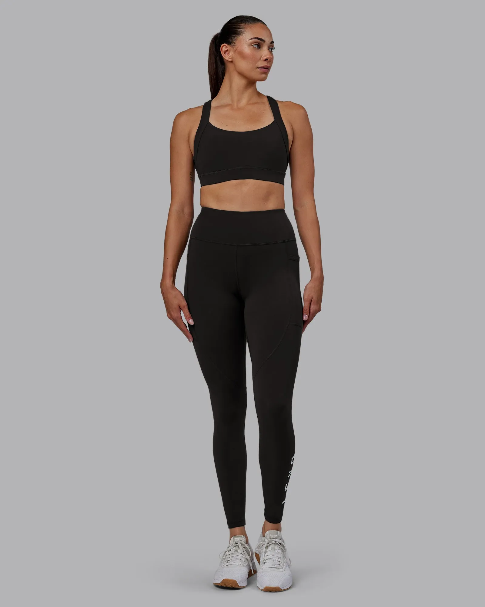 Rep Full Length Tight - Pirate Black-White