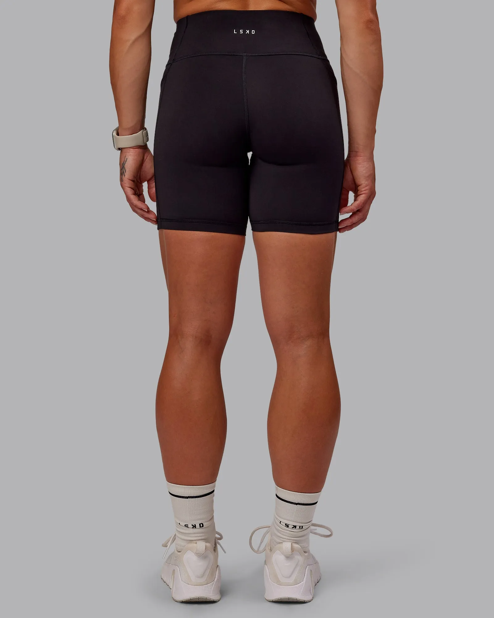 Rep Mid Short Tight - Black-Surreal Green