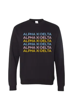 Retro Repeat Crewneck