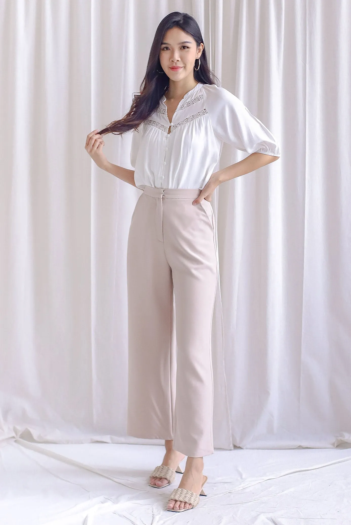 Richard Tailored Pants In Ecru