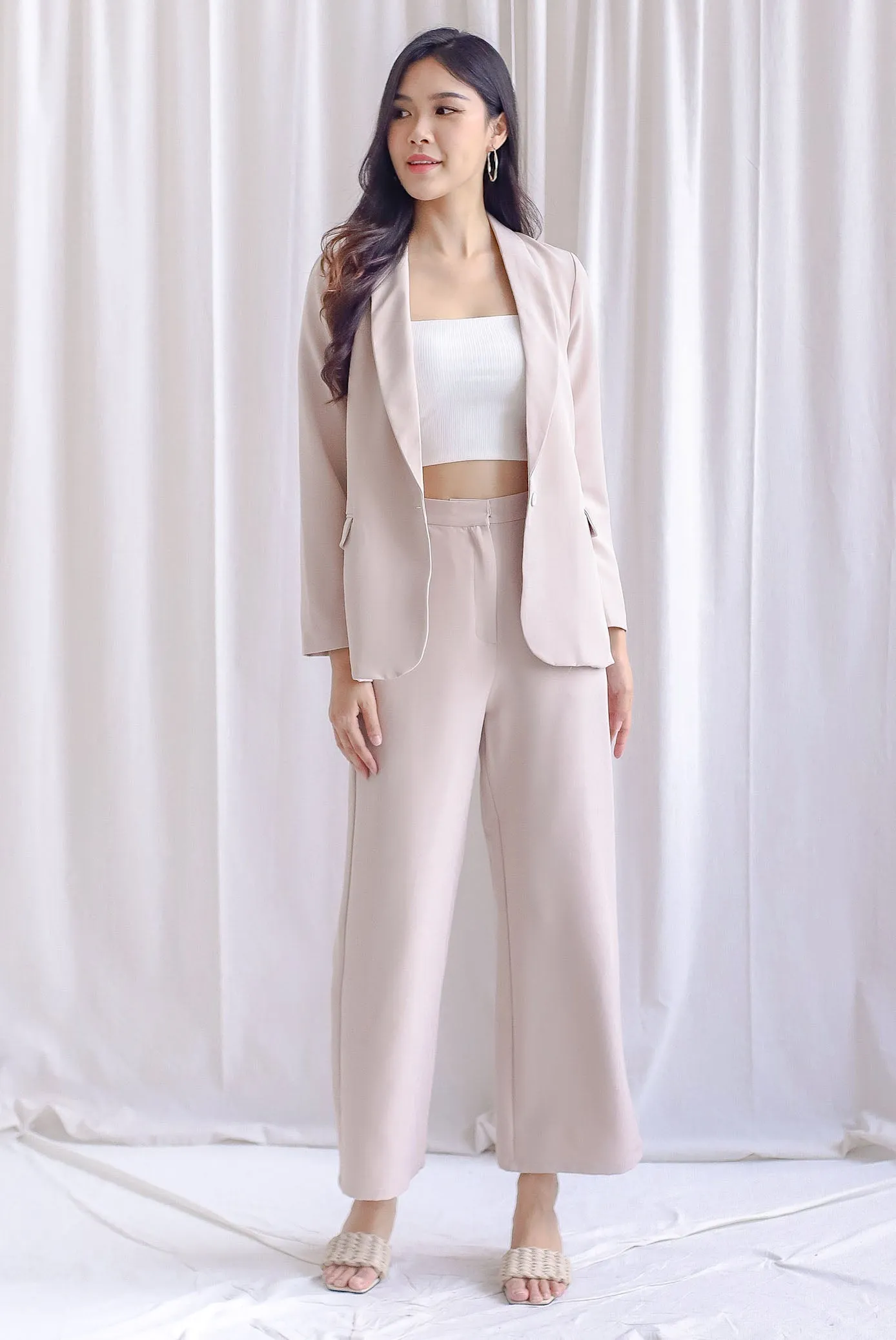 Richard Tailored Pants In Ecru