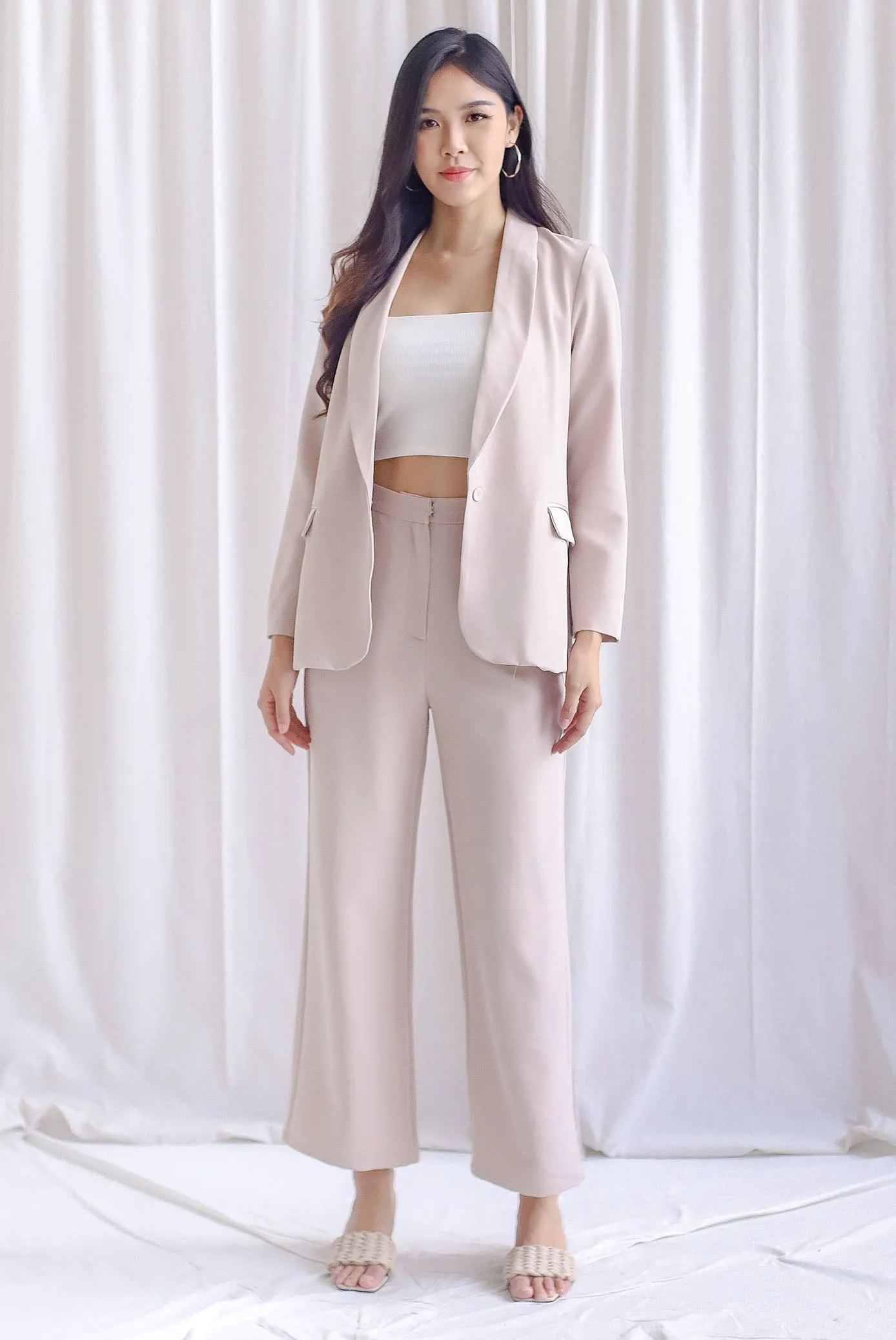 Richard Tailored Pants In Ecru