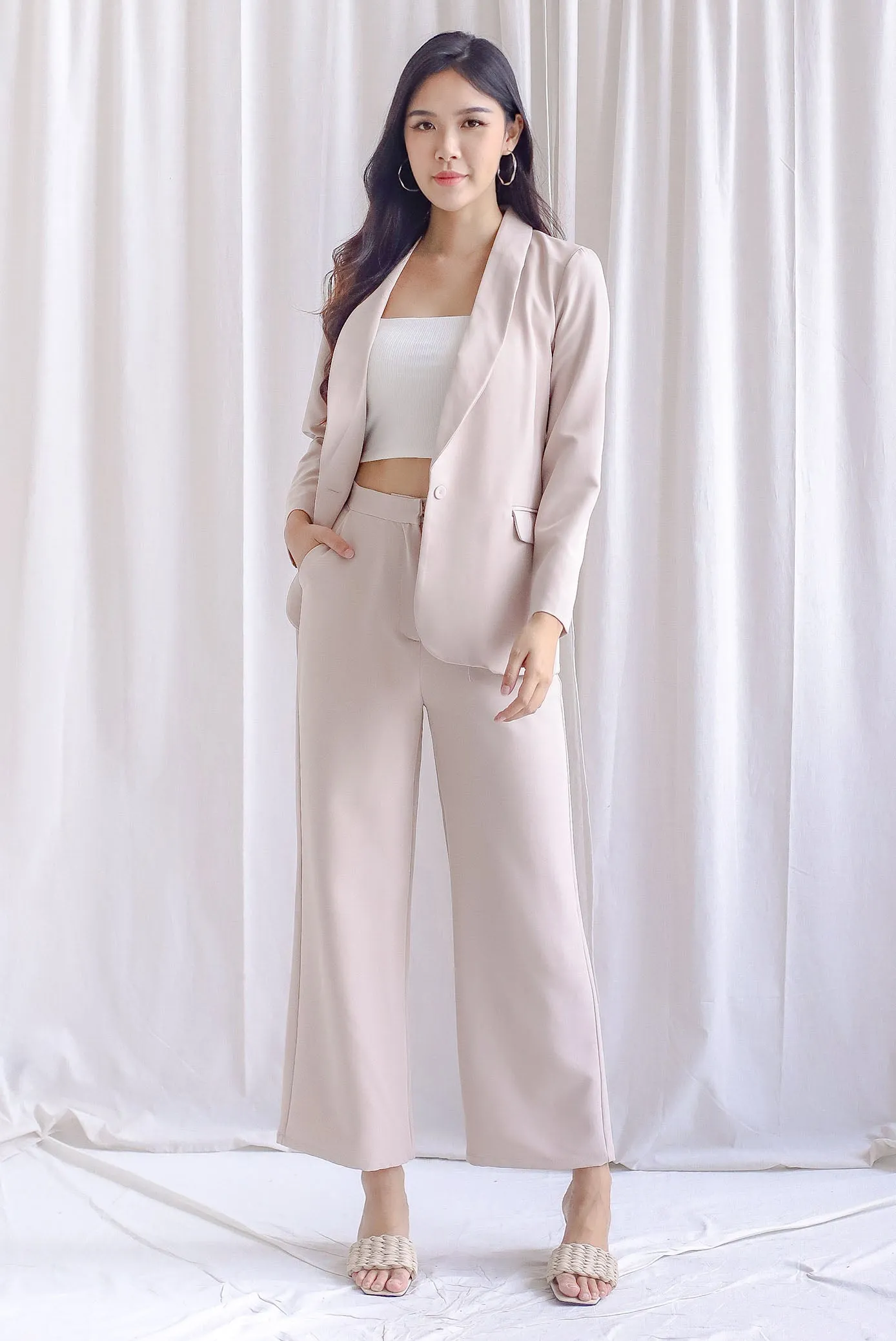 Richard Tailored Pants In Ecru