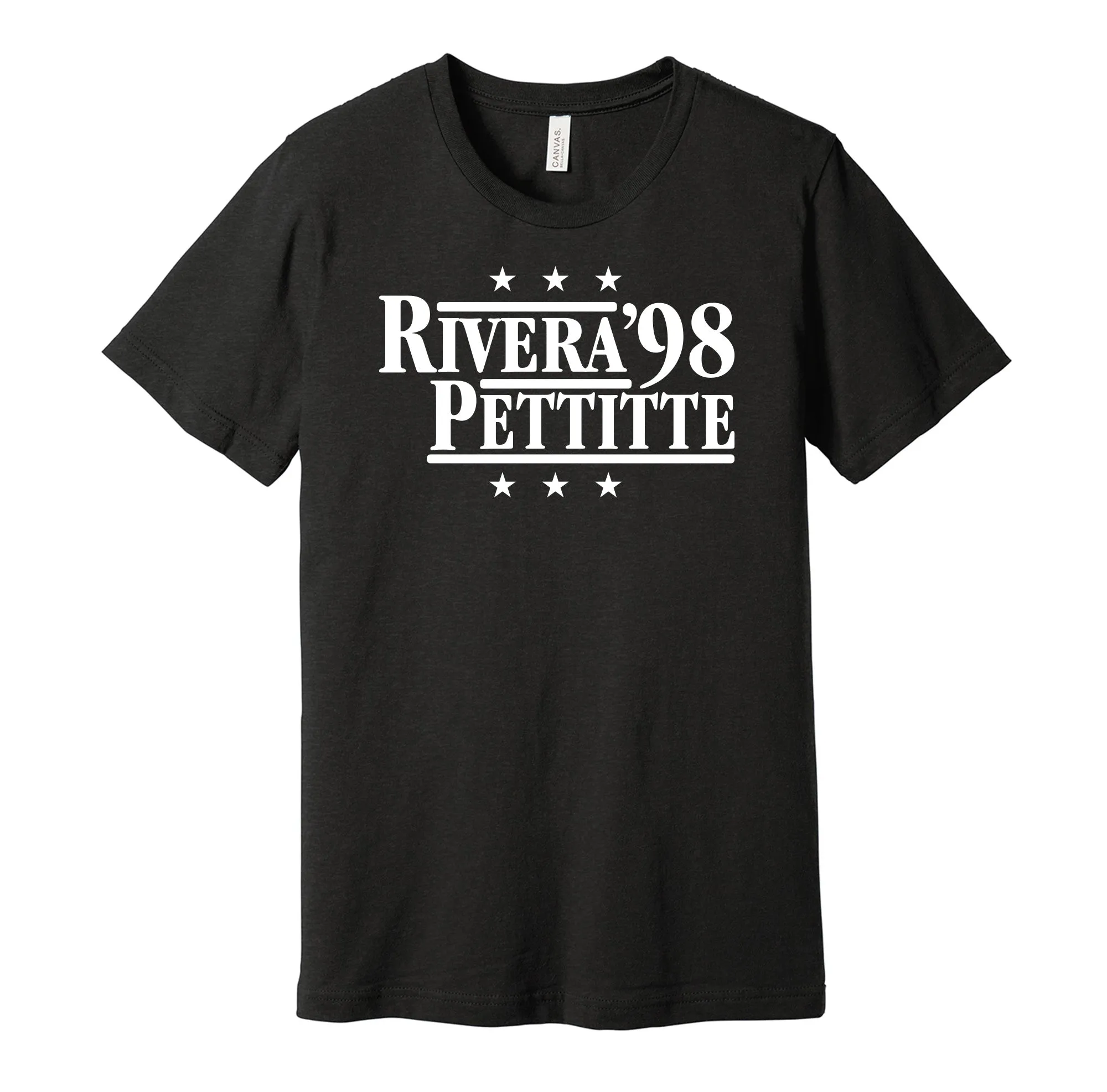 Rivera & Pettitte '98 - New York Baseball Legends Political Campaign Parody T-Shirt - Hyper Than Hype Shirts