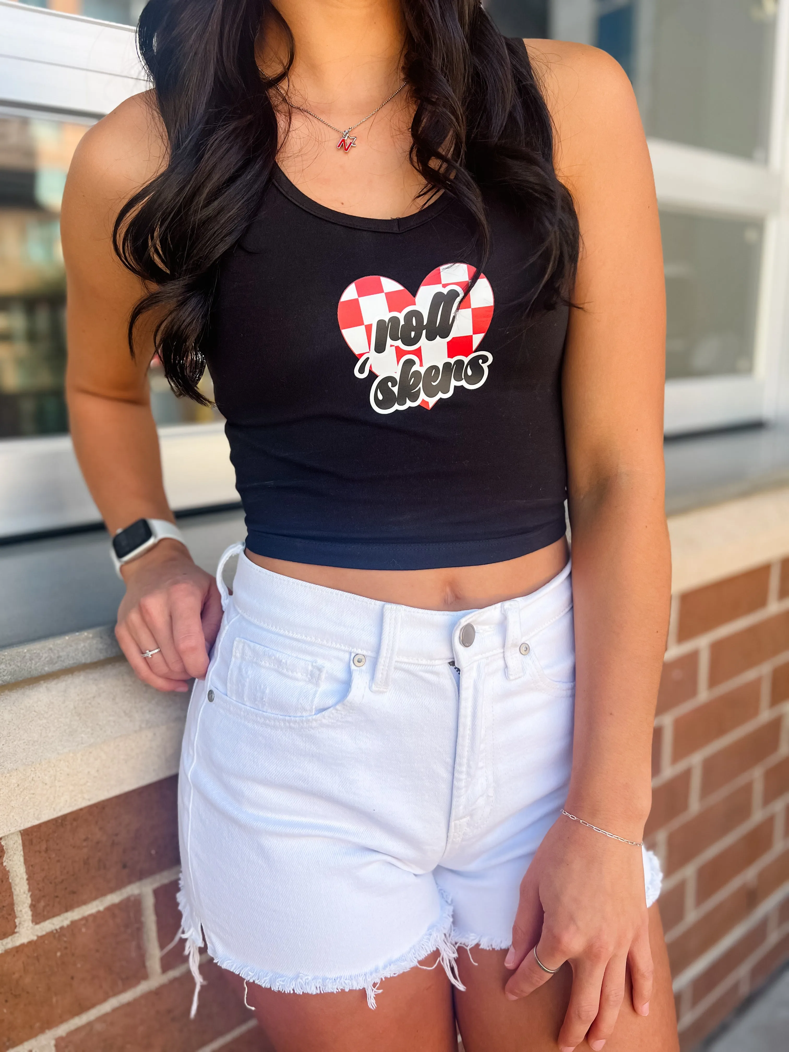 Roll ‘Skers V-Neck Crop