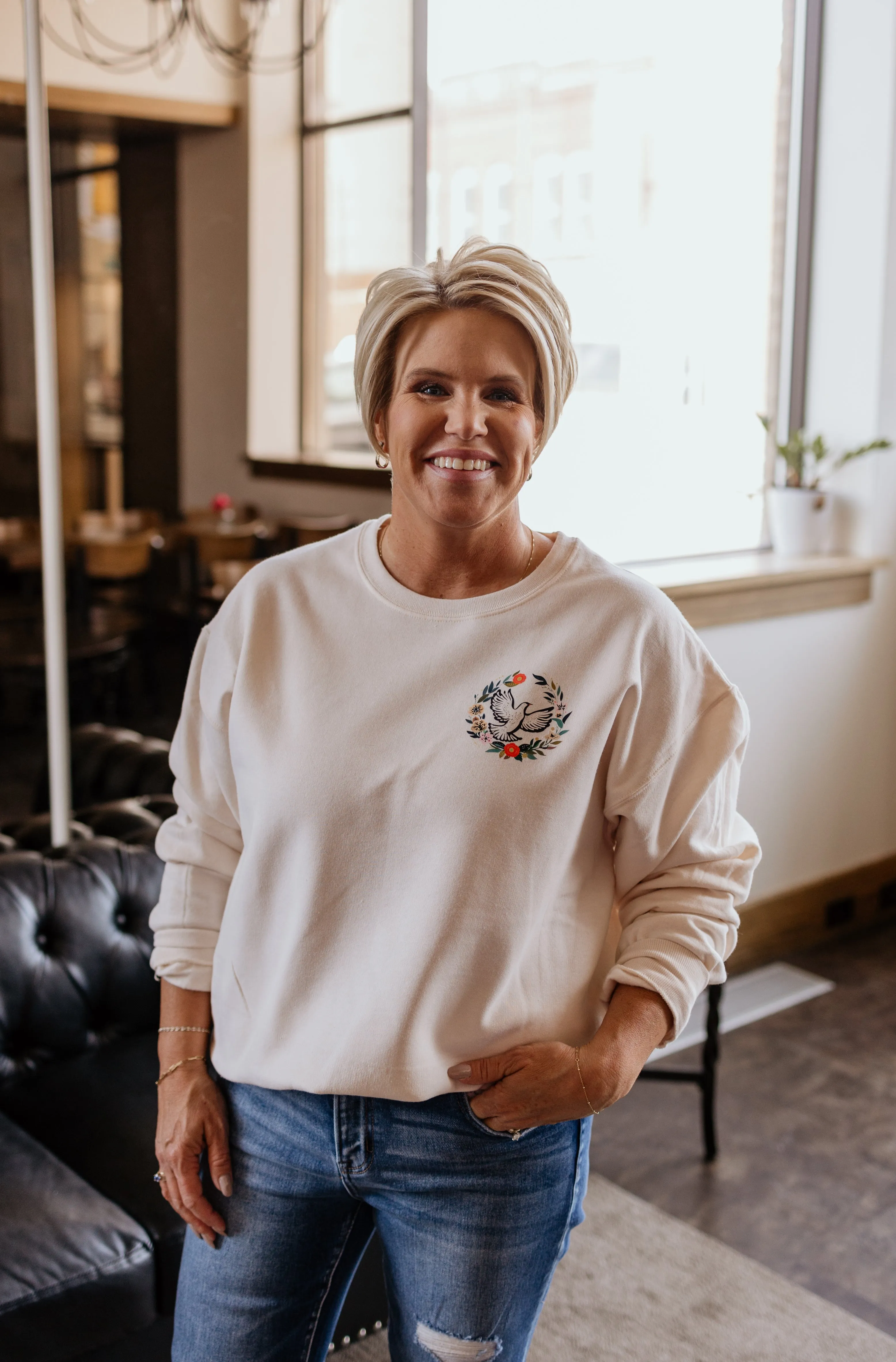 ROMANS 8:28 CREWNECK SWEATSHIRT