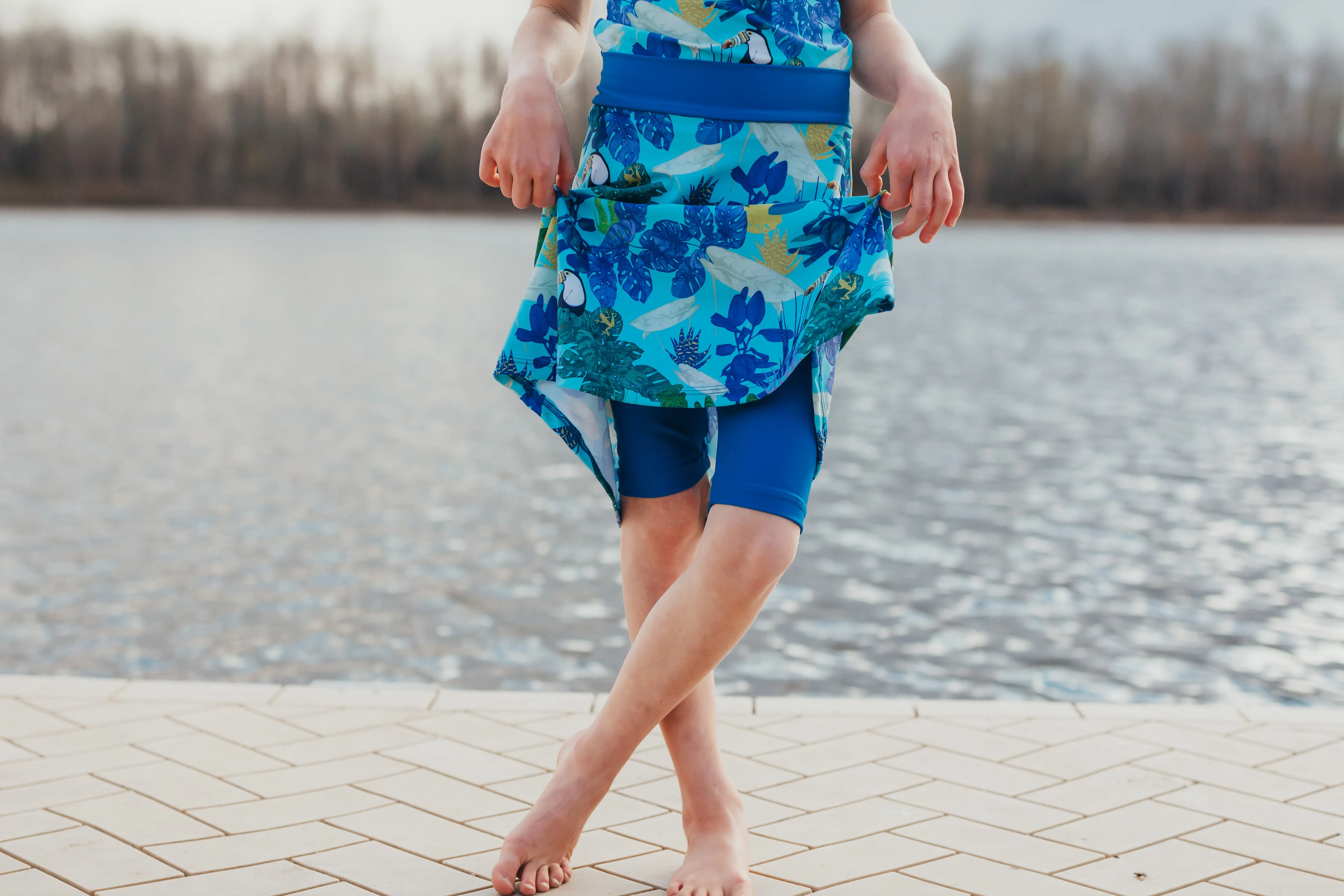 Royal Blue Toucan Swimsuit