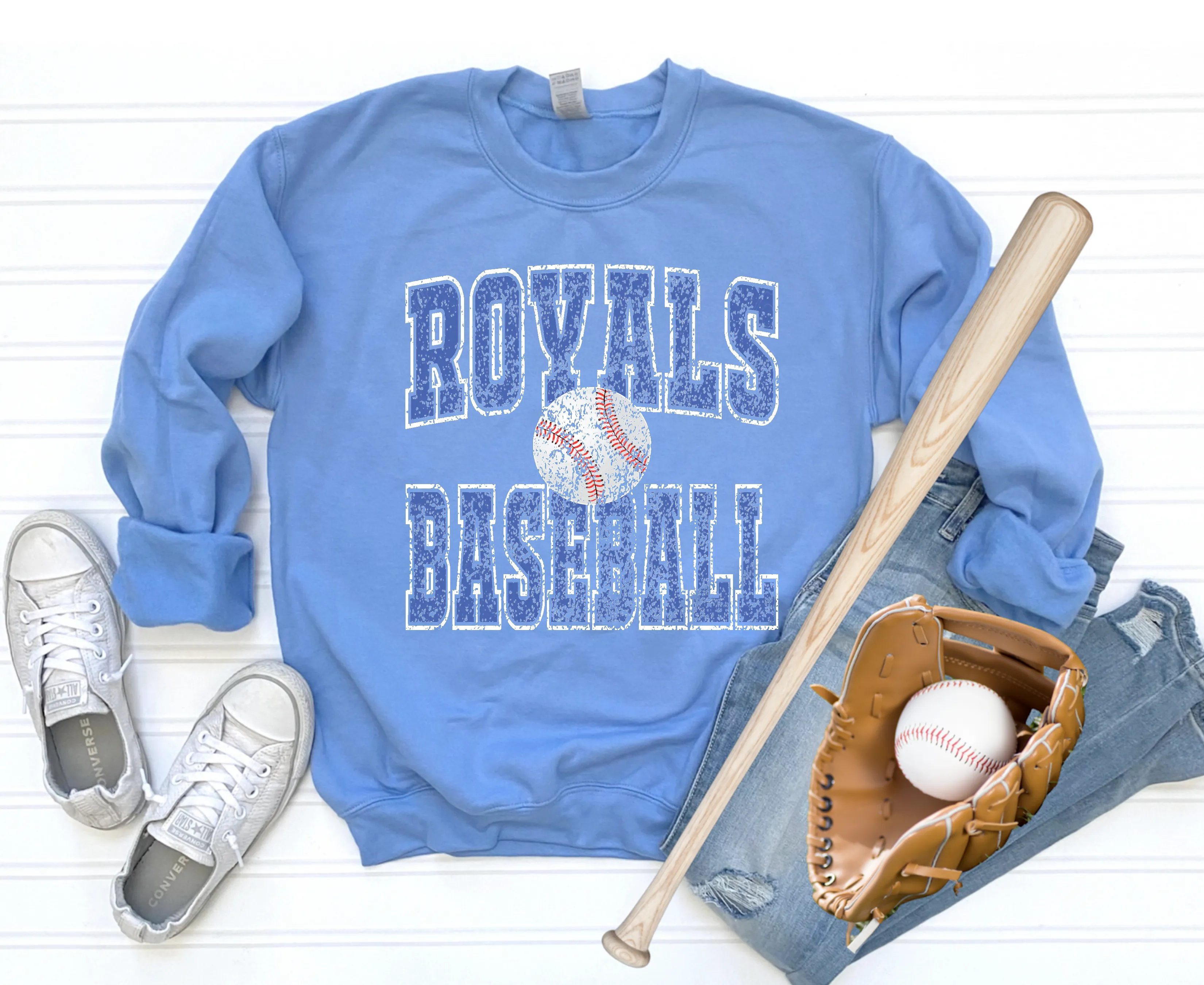 Royals Distressed Baseball