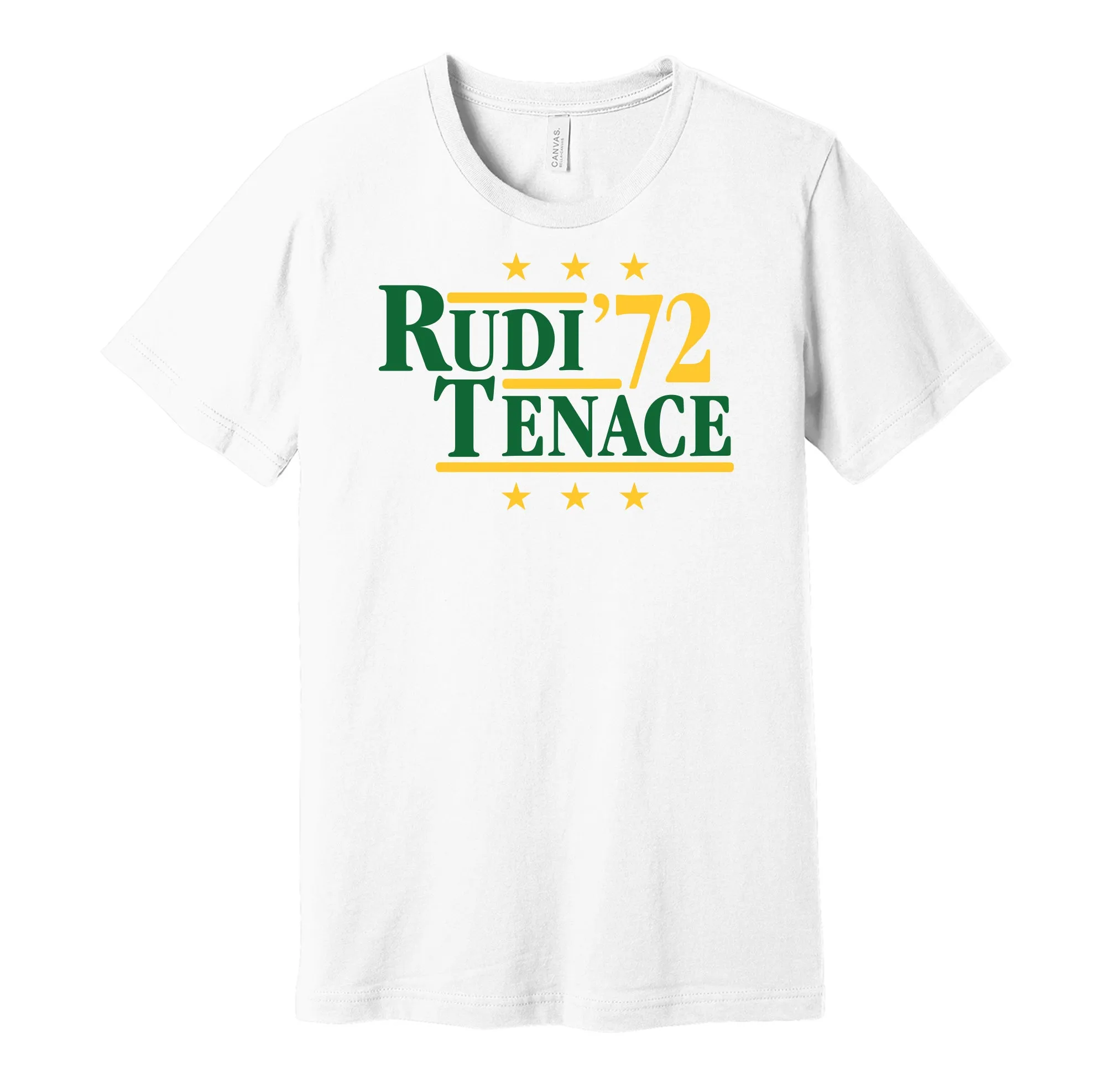 Rudi & Tenace '72 - Oakland Baseball Legends Political Campaign Parody T-Shirt - Hyper Than Hype Shirts