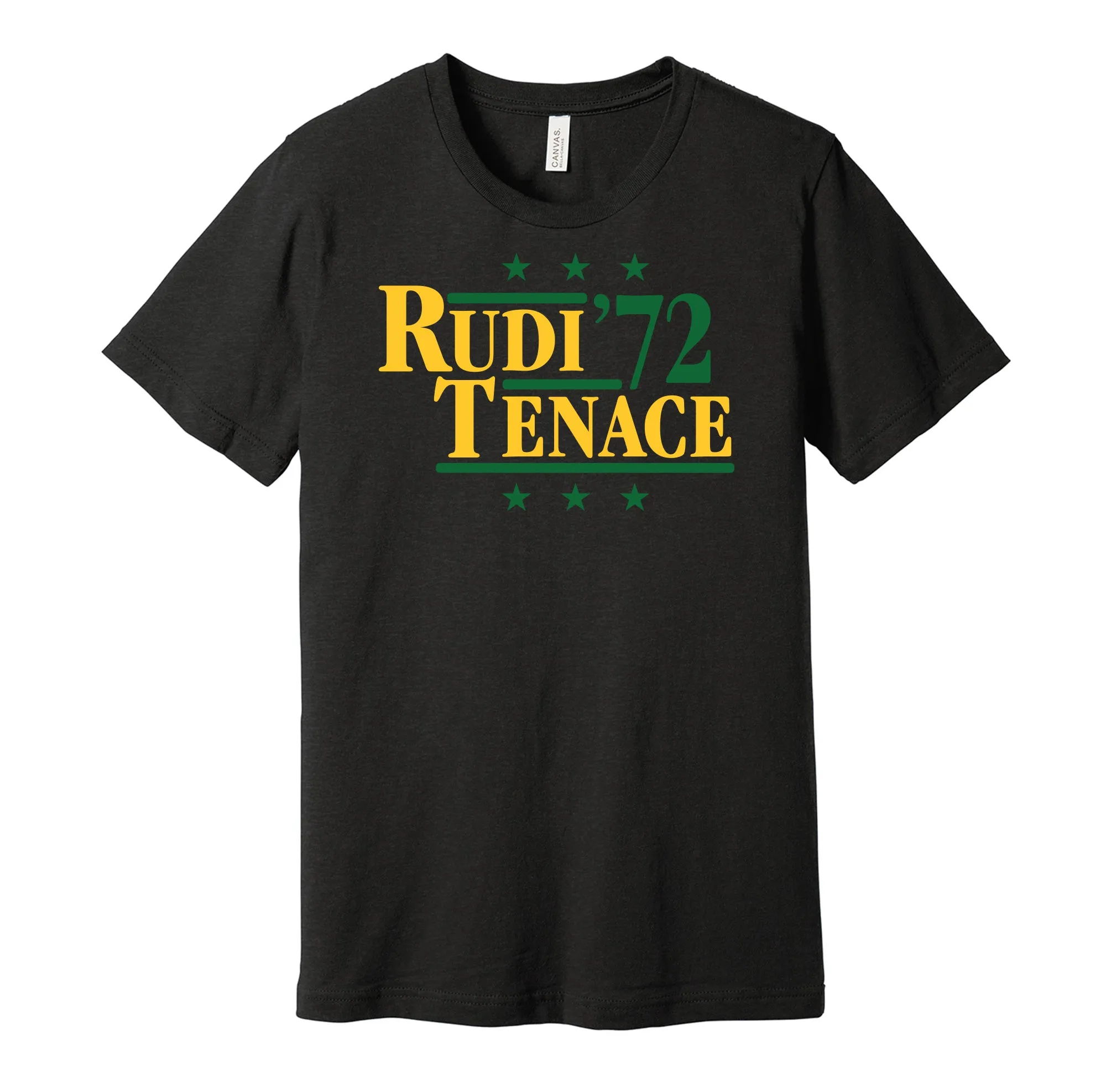 Rudi & Tenace '72 - Oakland Baseball Legends Political Campaign Parody T-Shirt - Hyper Than Hype Shirts