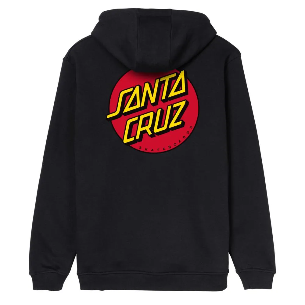 Santa Cruz Classic Dot Chest Hoody- Black