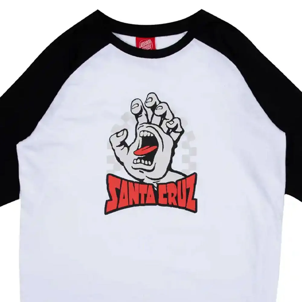 Santa Cruz Youth Check Gateway Hand Front Long Sleeve T-Shirt