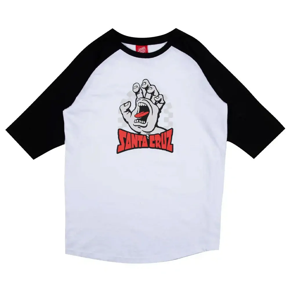 Santa Cruz Youth Check Gateway Hand Front Long Sleeve T-Shirt