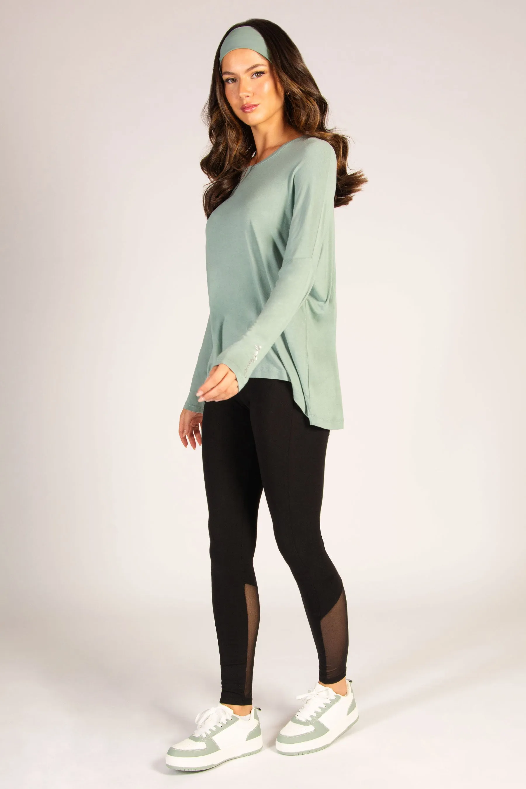 Script Long Sleeve Top