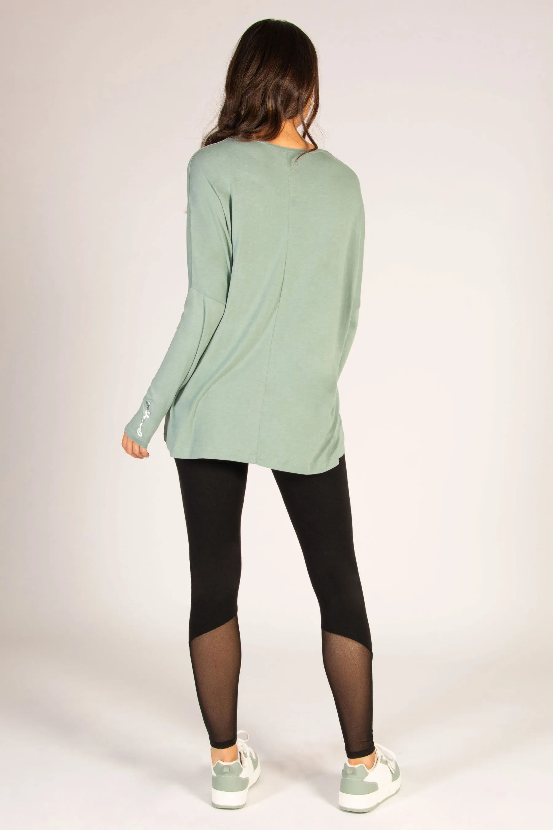 Script Long Sleeve Top