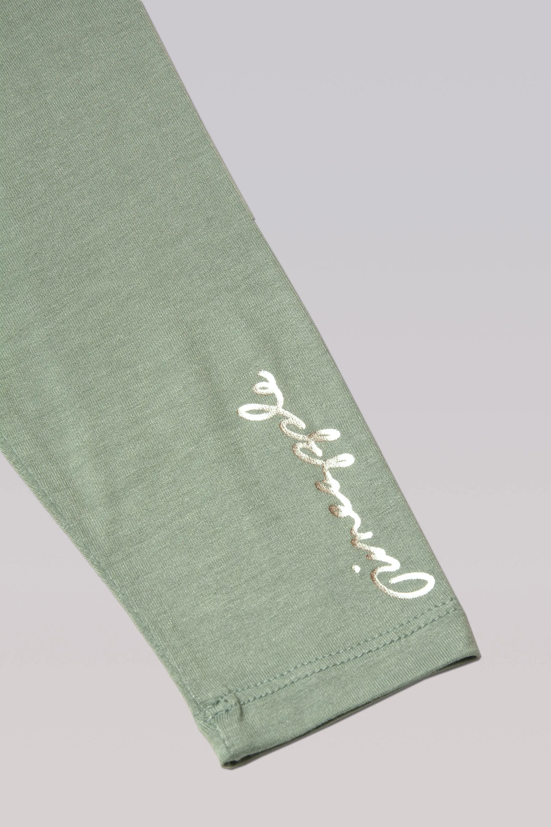 Script Long Sleeve Top