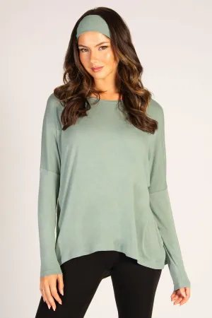 Script Long Sleeve Top