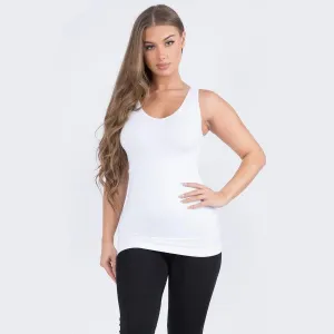 Seamless Reversible Tank Top- White